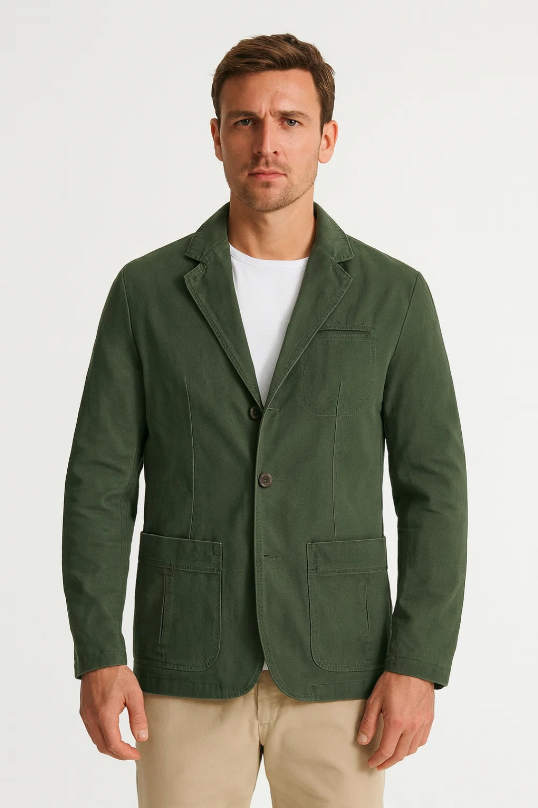 Blazer Homme - Coupe Décontractée Poches Plaquées | Casual