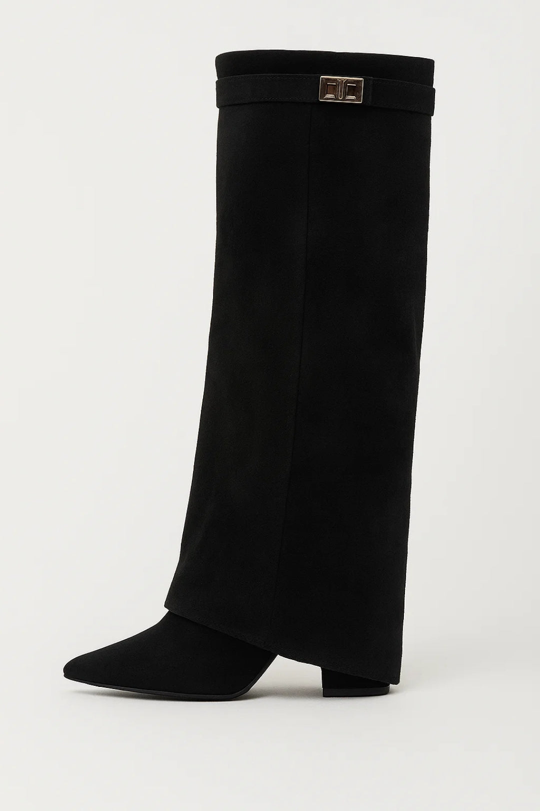 Bottes Hautes Asymétriques Femme | Bottes Élégantes à Bout Pointu | Style Moderne et Tendance