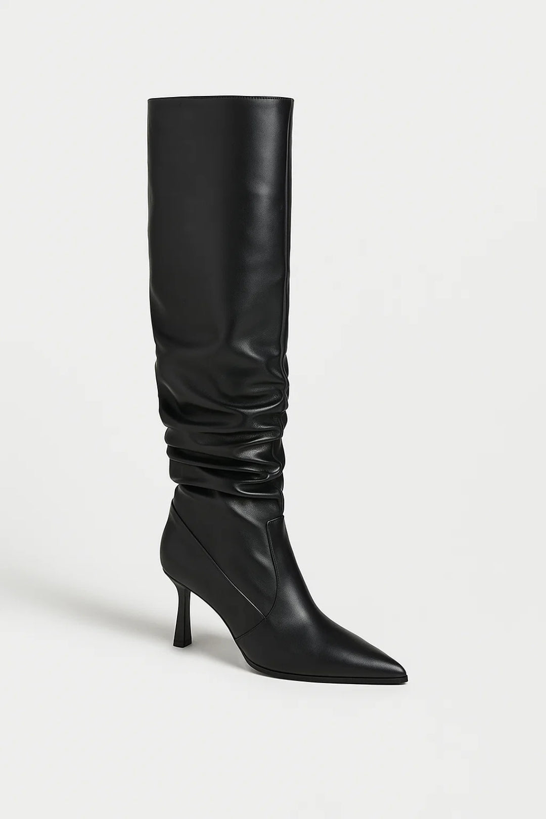 Bottes Femme | Style slouchy chic | Tige haute plissée élégante pour Hiver