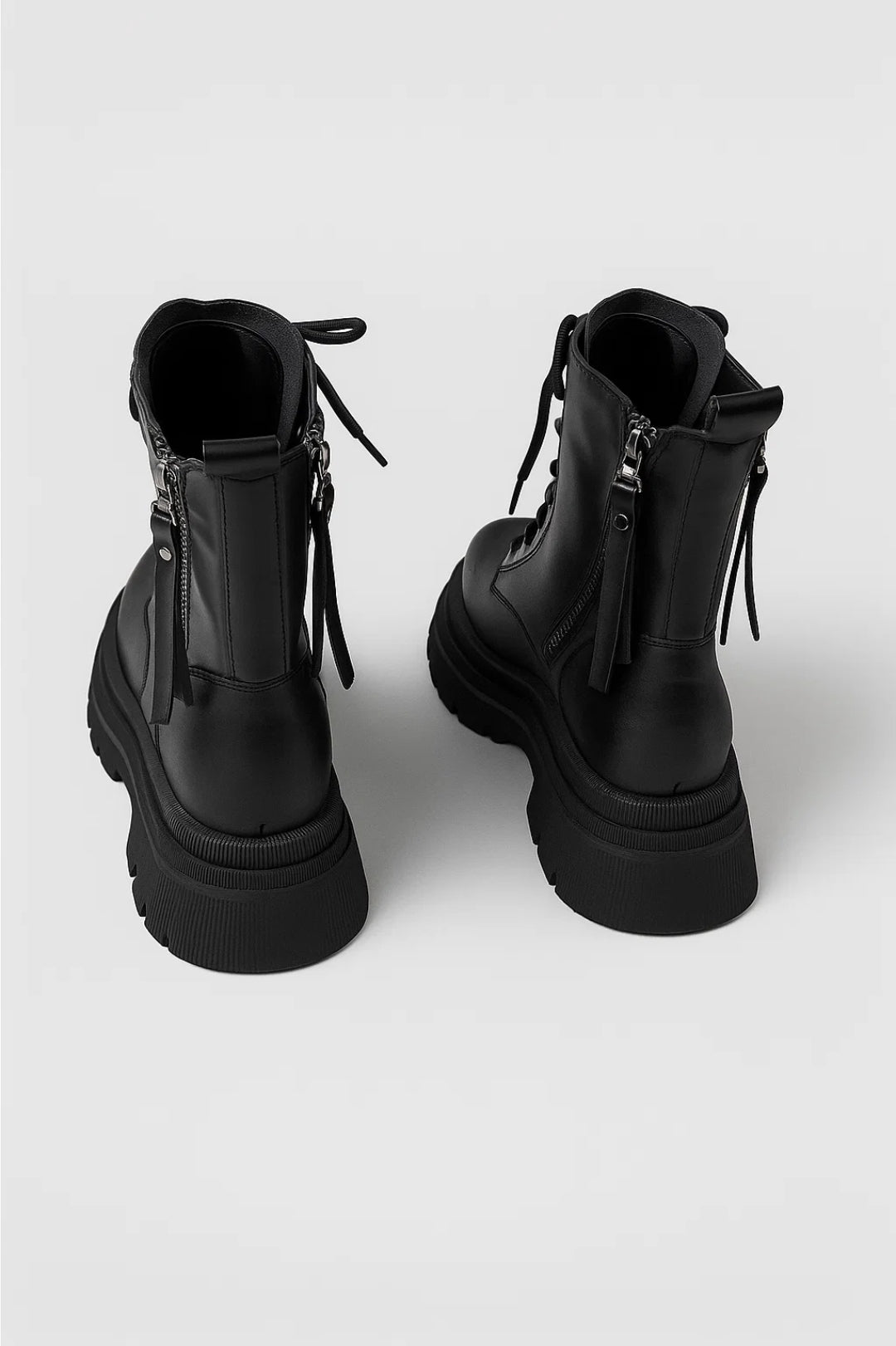 Bottines Femme | semelle épaisse | style combat moderne pour Hiver