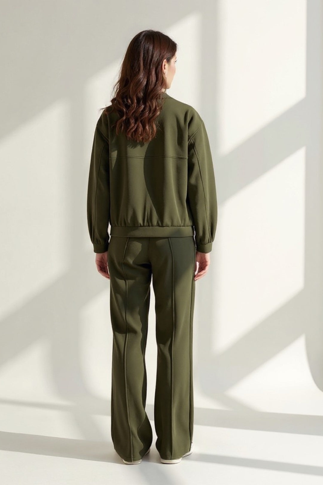 Completo loungewear in felpa | Giacca con zip e pantaloni comodi