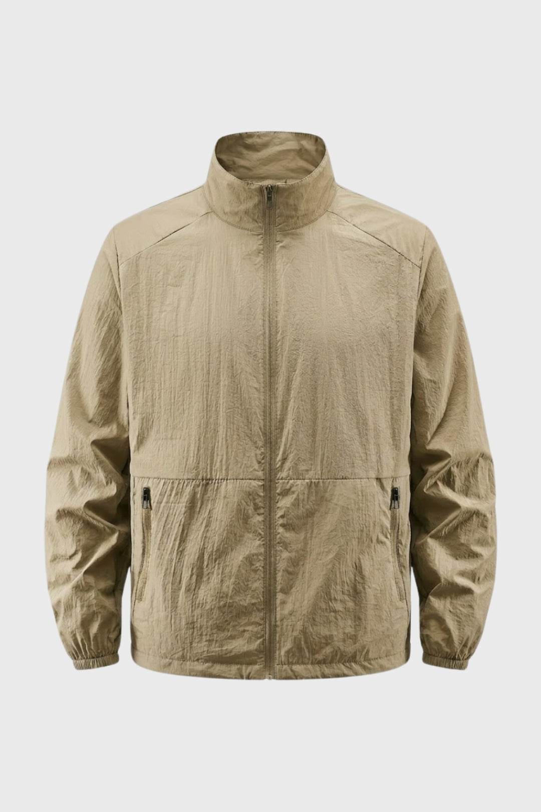 Coupe-Vent Homme - Léger Col Montant avec Poches Zippées | Casual