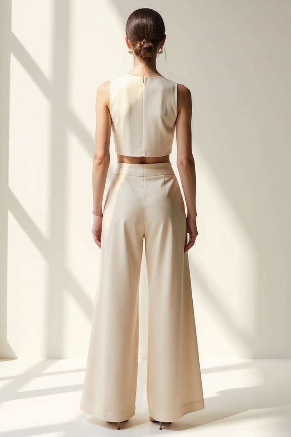 Ensemble Pantalon Femme | Fluide Élégant | Taille Haute Moderne