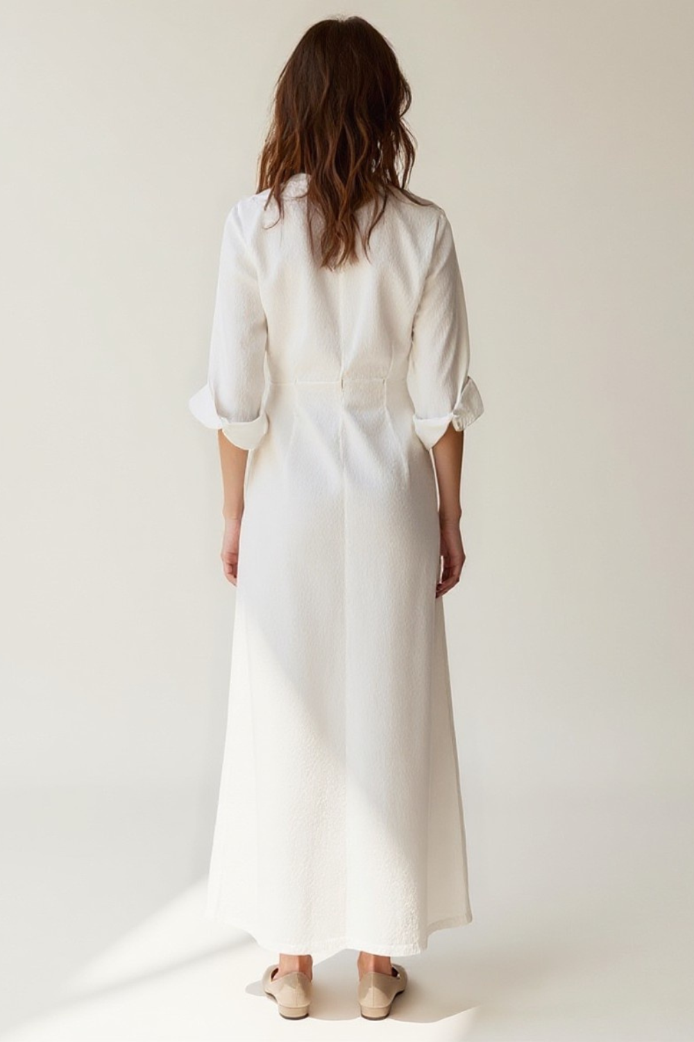 Ensemble 2 Pièces Femme | Chemise Longue Boutonnée | Pantalon Taille Haute Fluide