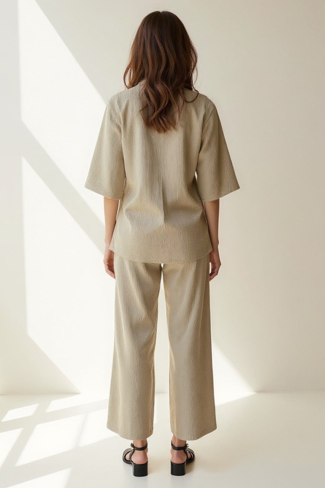 Ensemble Chemise et Pantalon | Tissu Léger | Décontracté et Élégant
