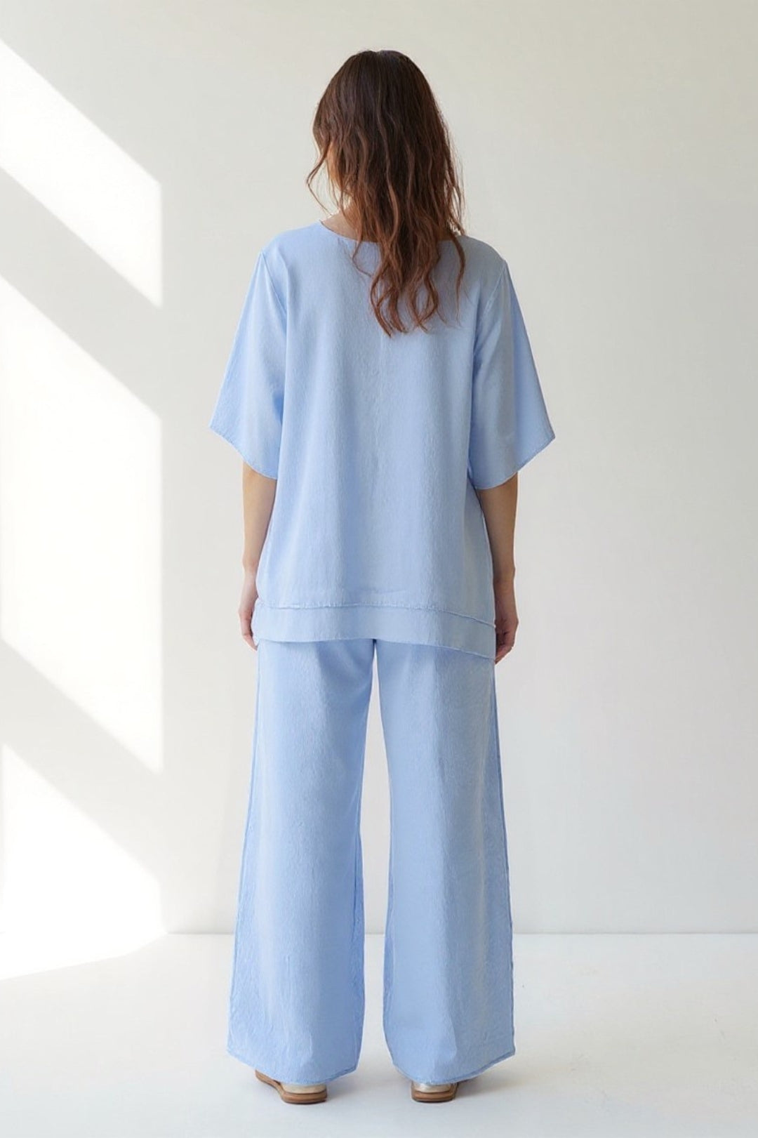Ensemble Confort Deux Pièces | Coupe Ample | Bleu Doux