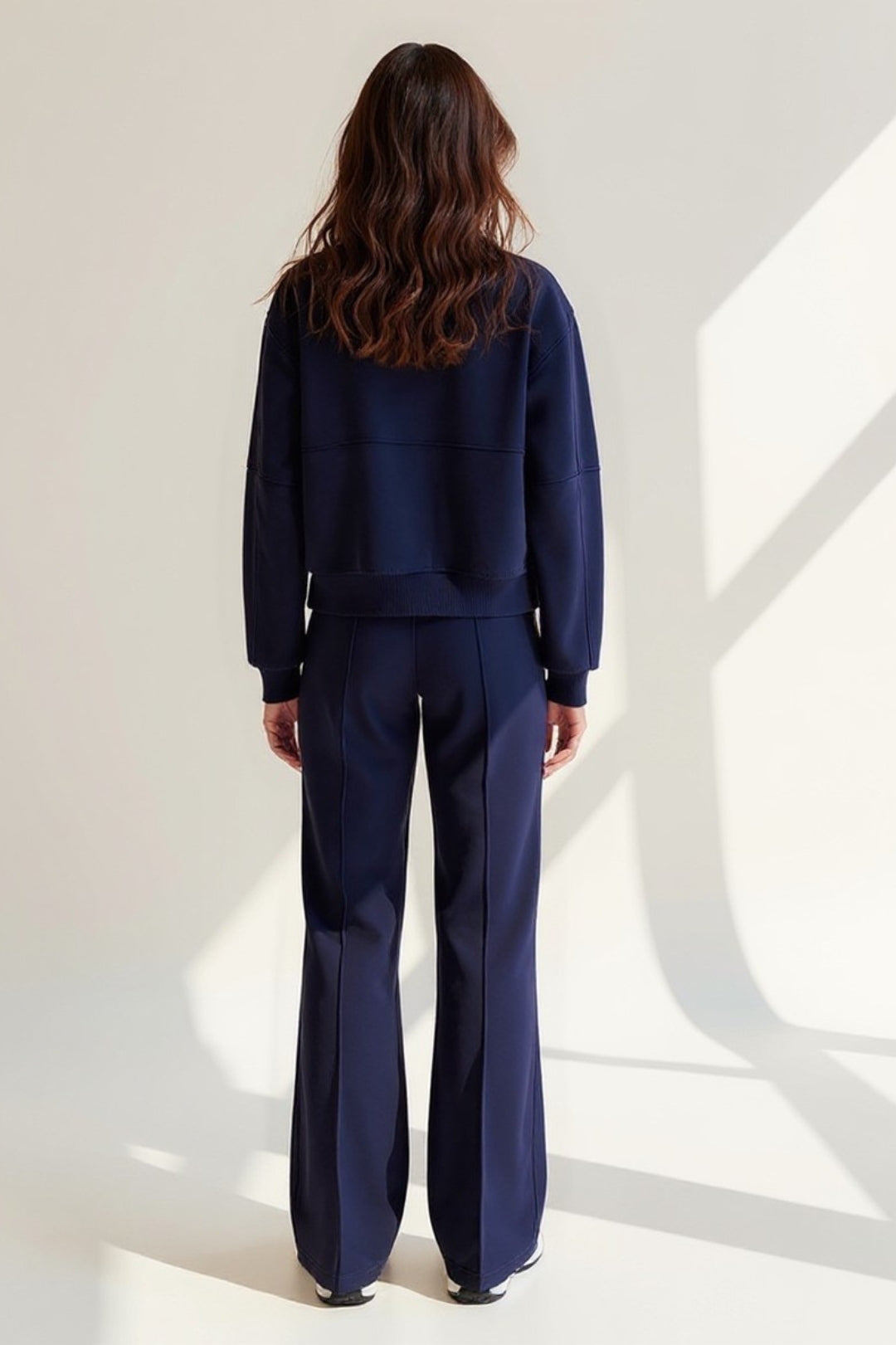 Ensemble Décontracté avec Veste Zippée et Pantalon Large | Deux Pièces | Confort Sportif