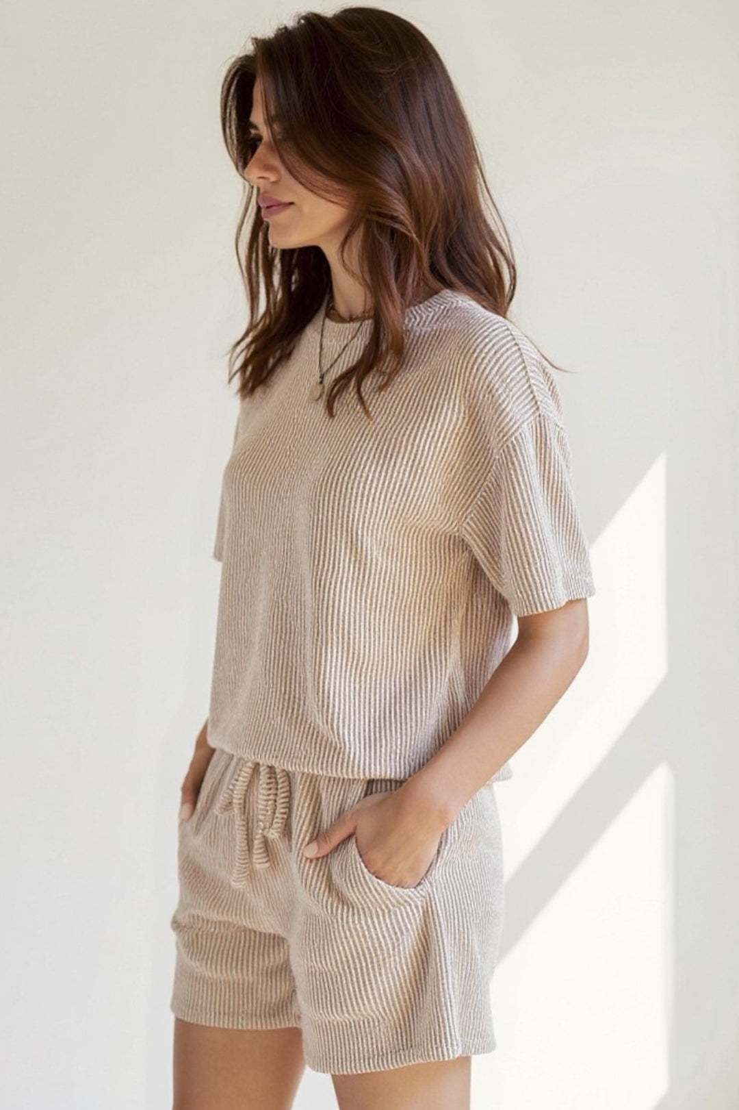 Tenue Lounge | Tricot Côtelé | Confort Décontracté