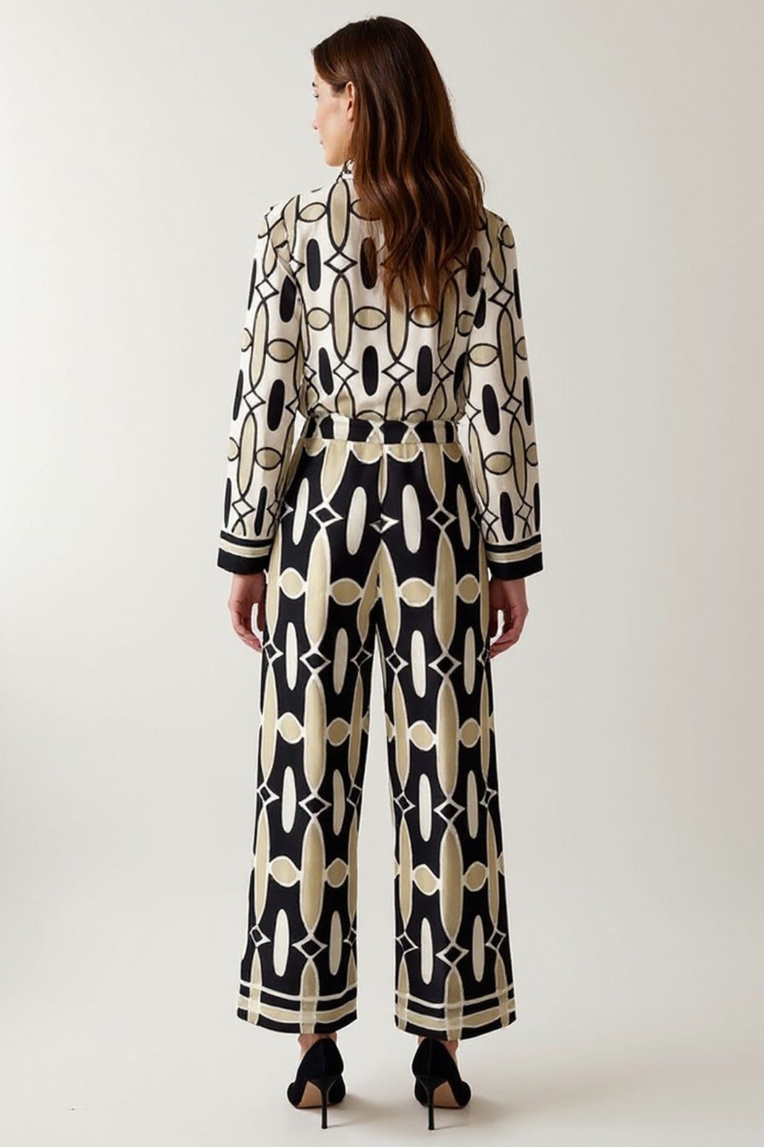 Ensemble Deux Pièces | Motif Graphique | Élégant et Confortable