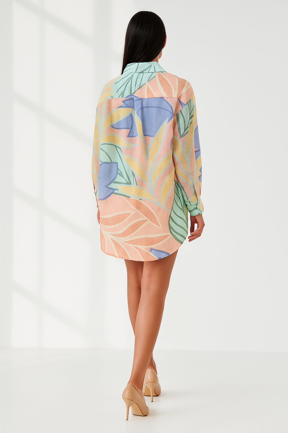 Ensemble Estival Femme | Imprimé Tropical | Lin & Polyester Léger