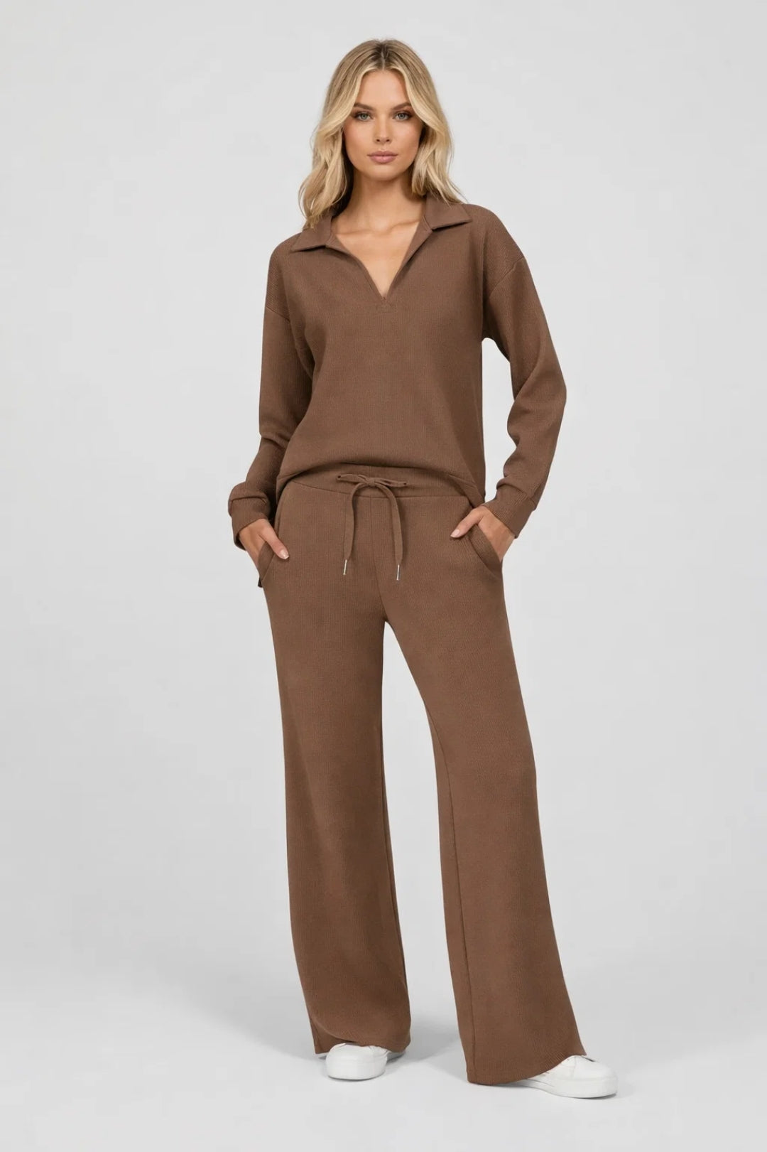 Ensemble Femme | jogging & survêtement | col ouvert relax pour Printemps