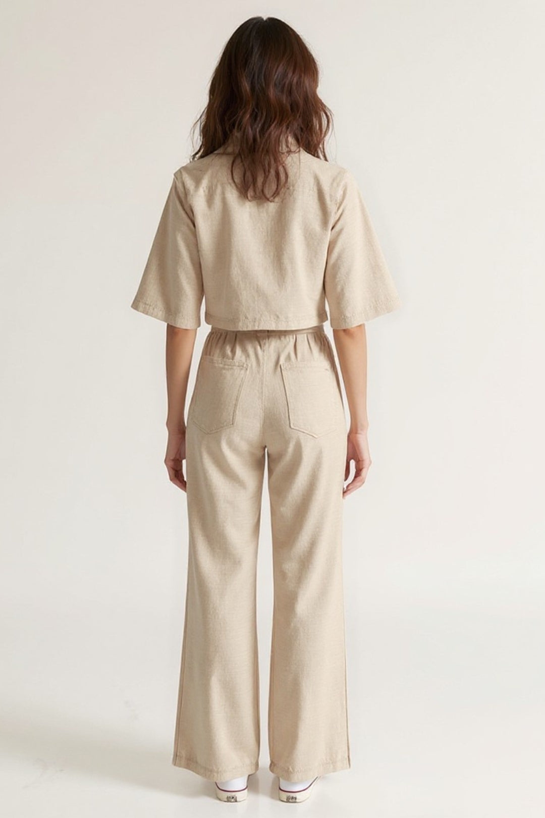 Ensemble Pantalon et Chemise Courte | Coupe Moderne | Chic et Décontracté