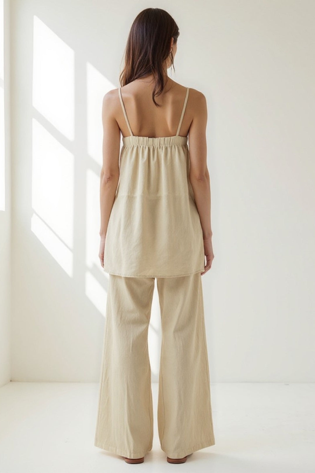 Ensemble Pantalon et Haut à Bretelles | Lin | Léger et Respirant
