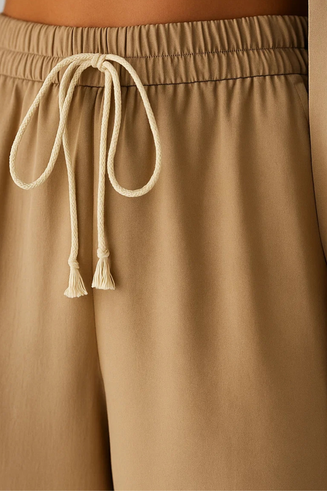 Ensemble Pantalon et Veste Longue | Style Décontracté | Beige Polyvalent