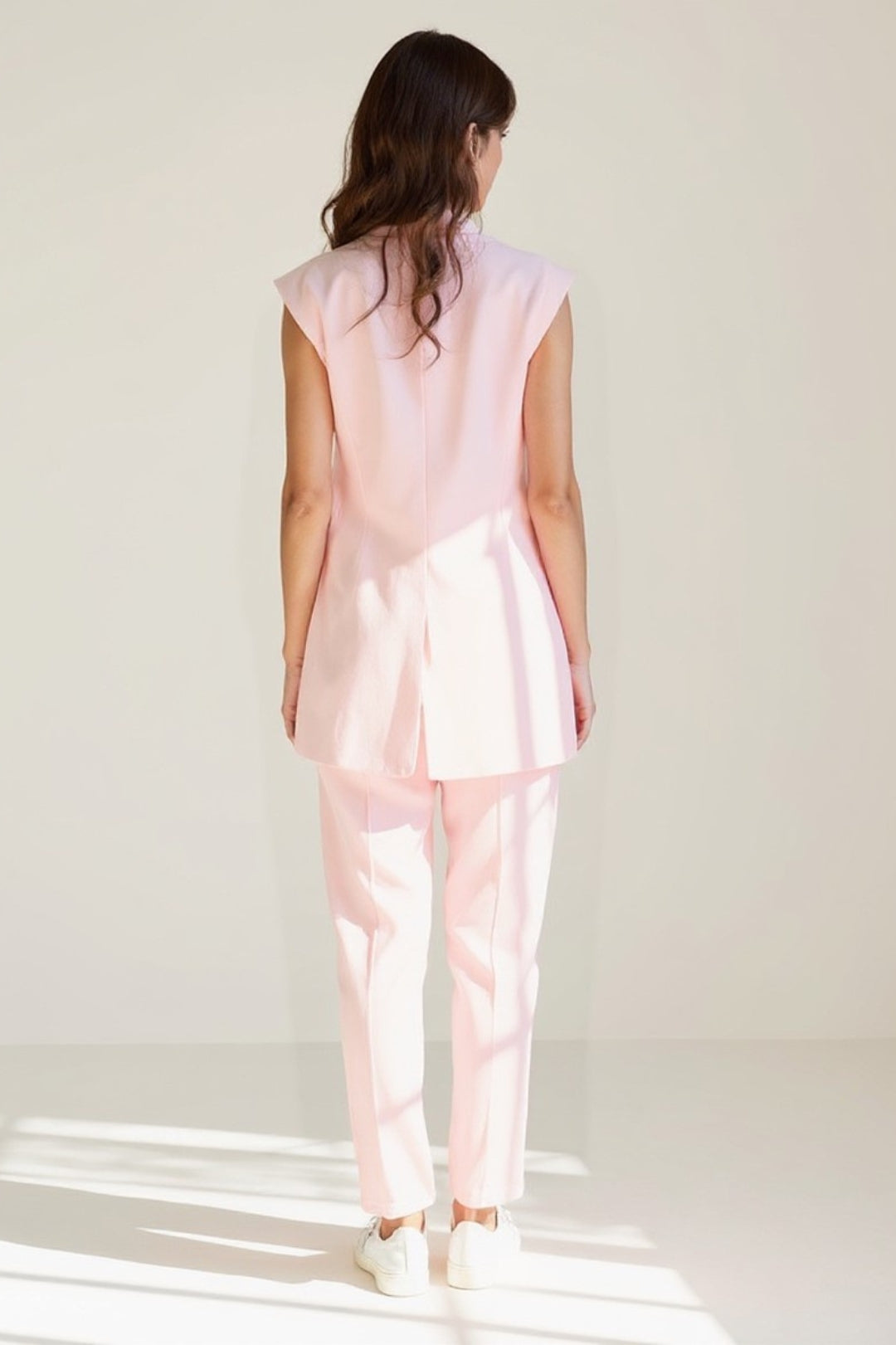 Ensemble Sans Manches Deux Pièces | Coupe Tailleur Moderne | Léger et Estival