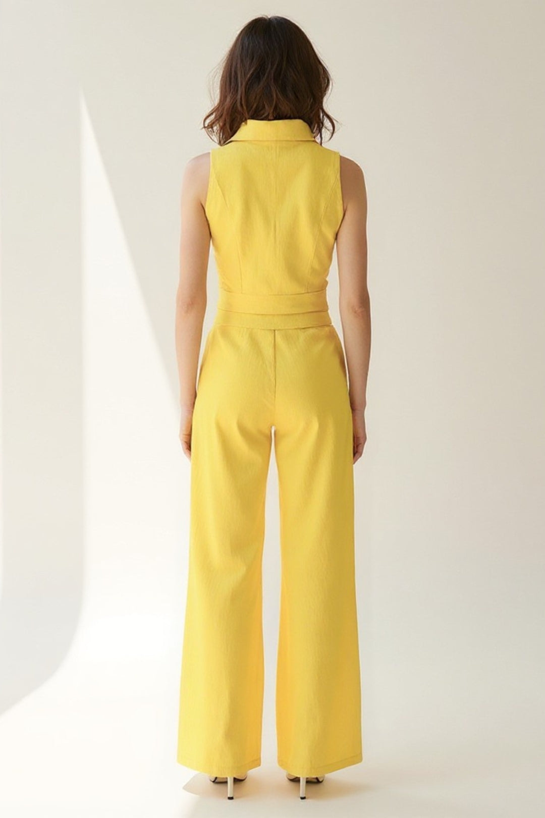 Ensemble Sans Manches en Lin | Couleurs Vives | Élégant et Aéré