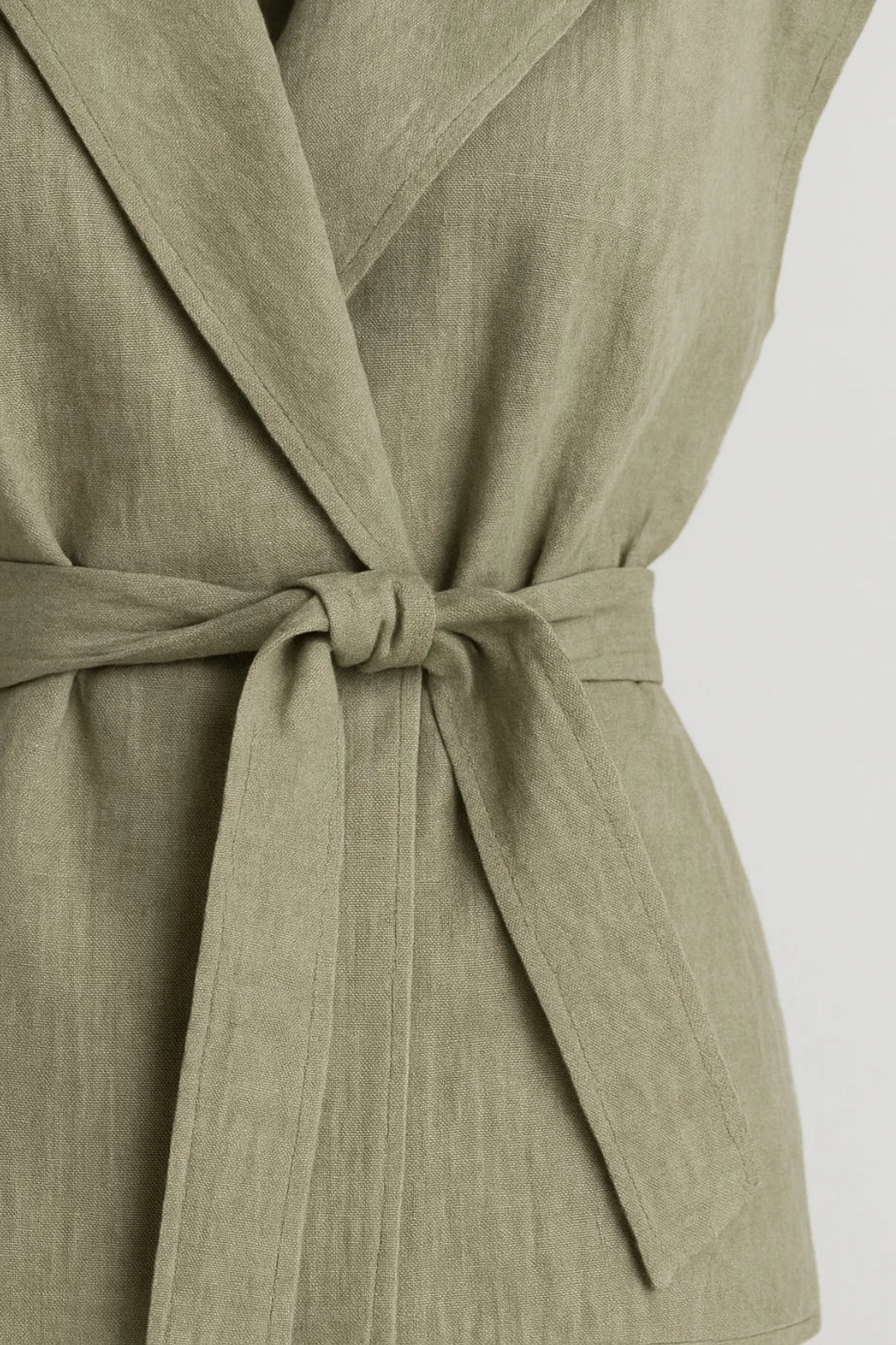 Ensemble Sans Manches en Lin | Lin Naturel | Léger et Élégant