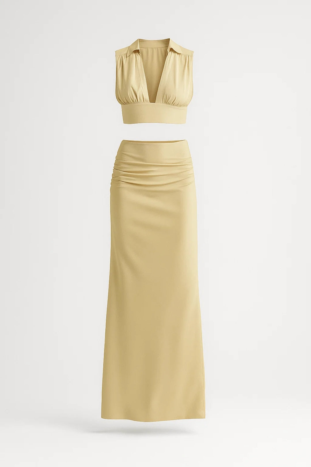 Ensemble haut court et jupe longue | Coupe élégante | Style estival moderne
