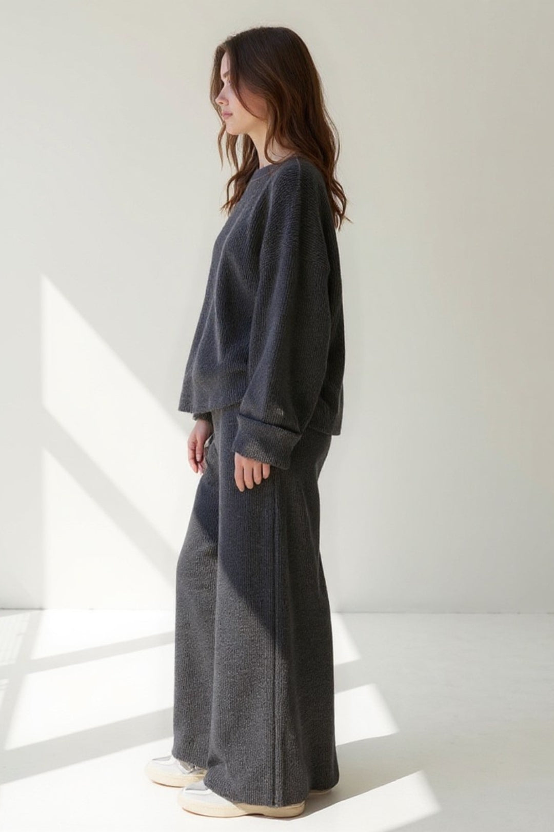 Ensemble pull et pantalon en maille | Maille douce | Confort décontracté