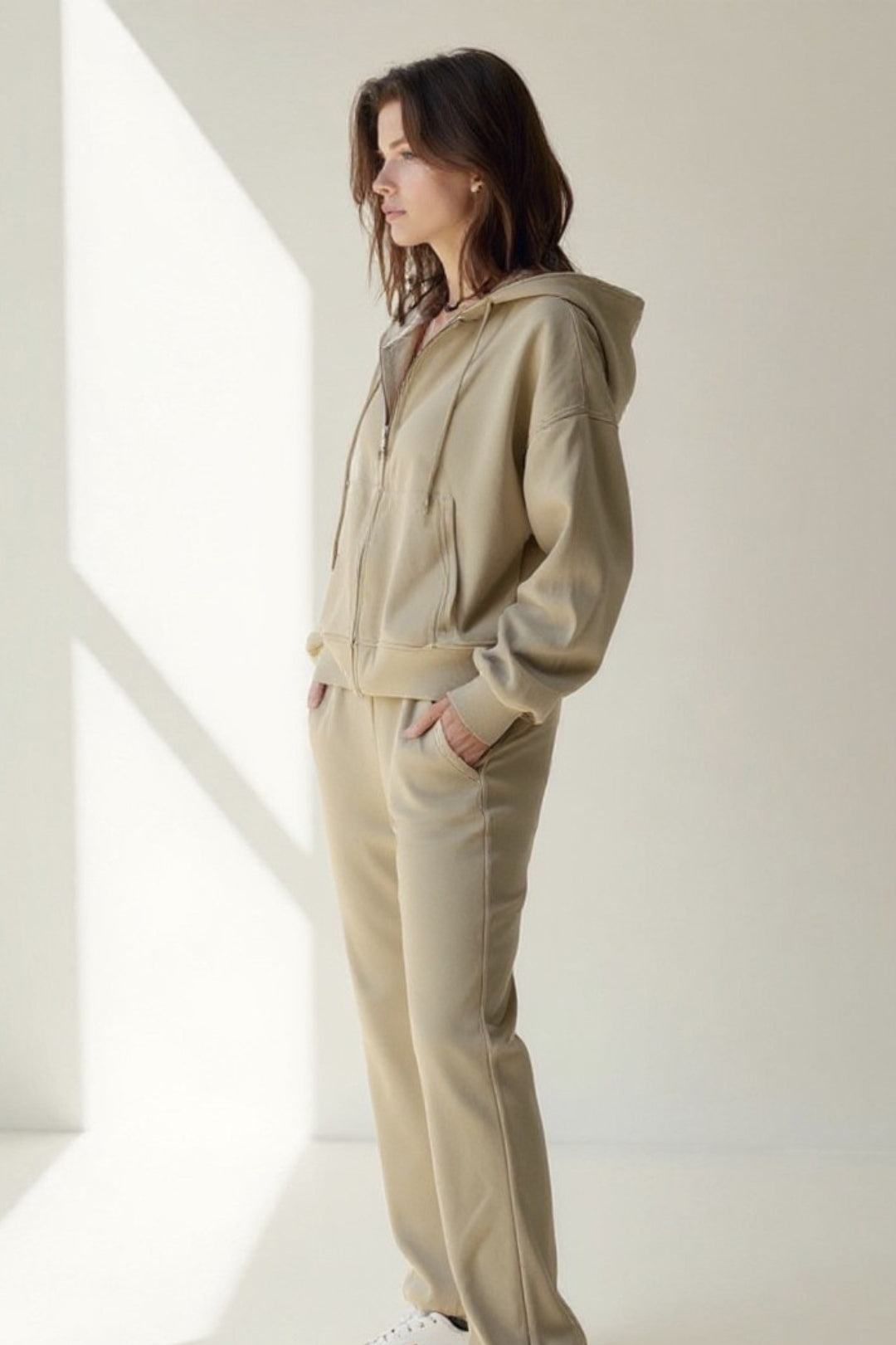 Ensemble sweat à capuche zippé et pantalon | Molleton doux | Confort décontracté
