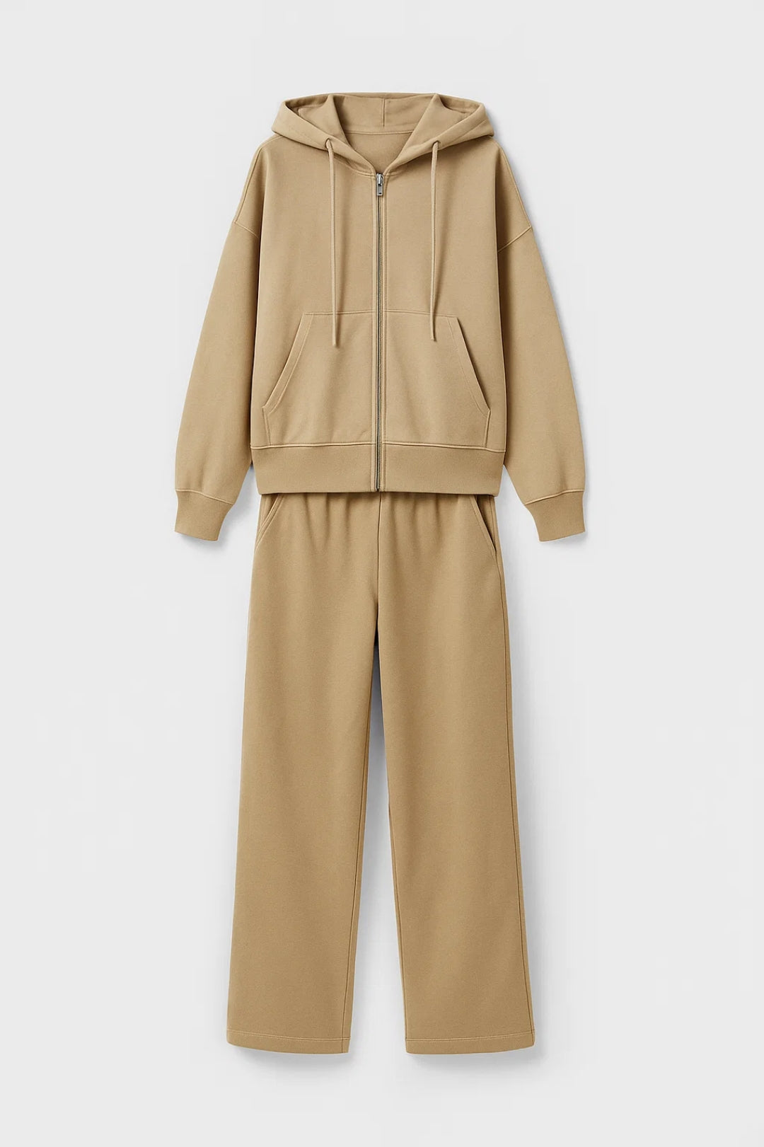 Ensemble sweat à capuche zippé et pantalon | Molleton doux | Confort décontracté