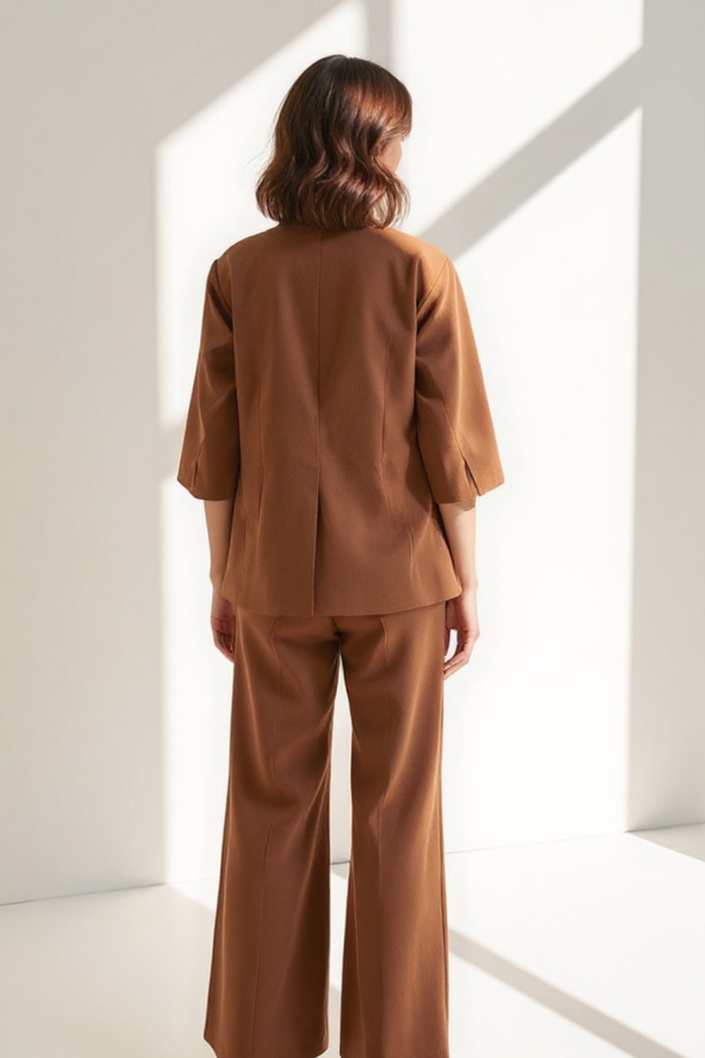 Ensemble 2 pièces Femme | Veste Oversize à Manches Kimono | Pantalon Taille Haute