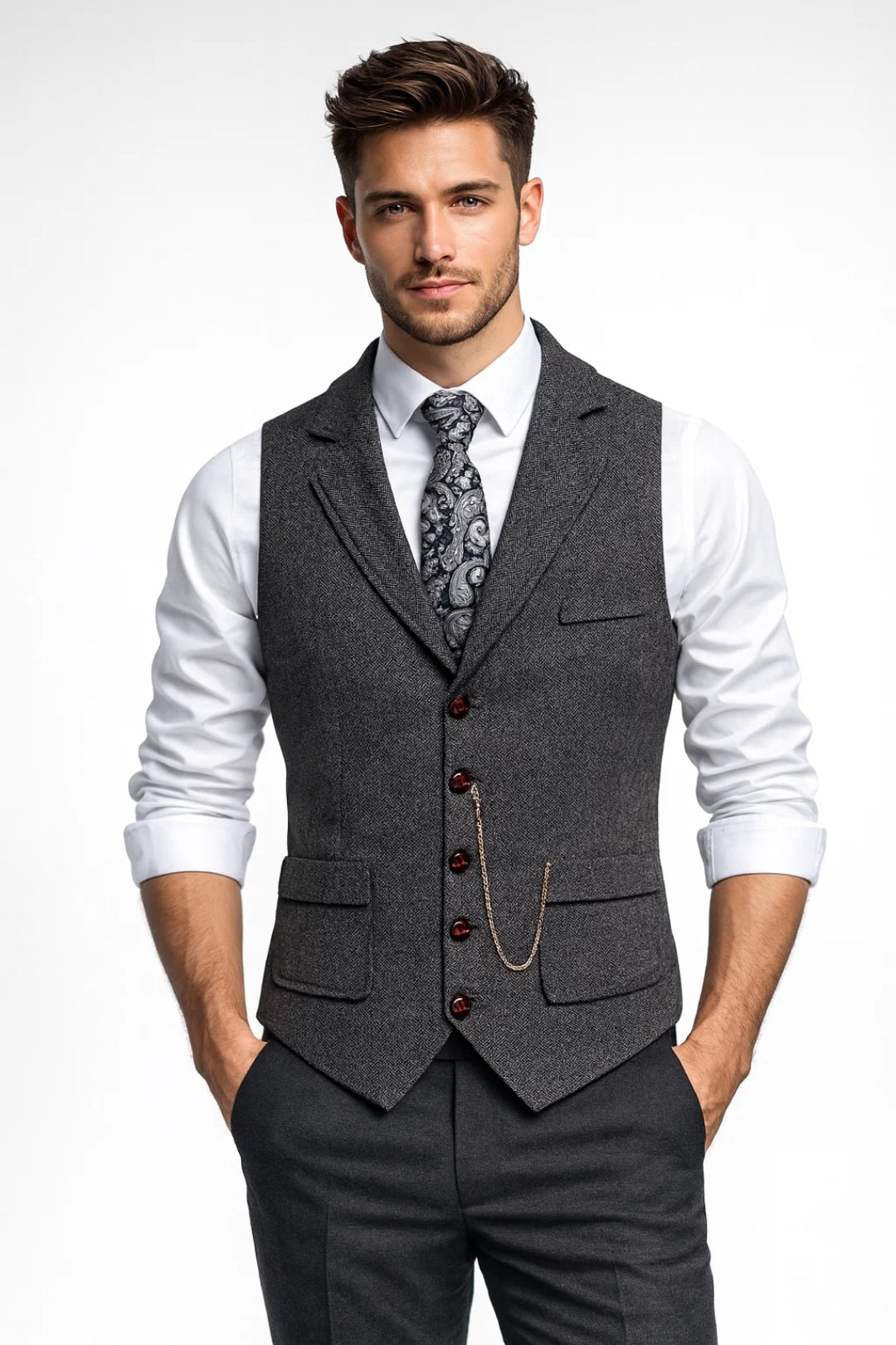 Gilet Homme | Classique | Raffiné pour Mi-Saison