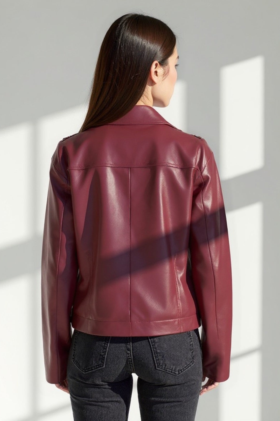 Manteau Court en Similicuir | Moderne et Élégant | Confort au Quotidien
