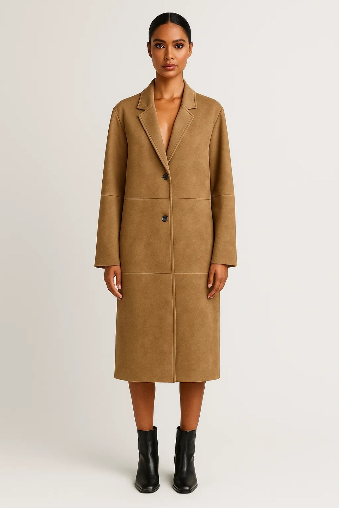 Manteau Long Élégant | Manteau femme | Chaud et Structuré