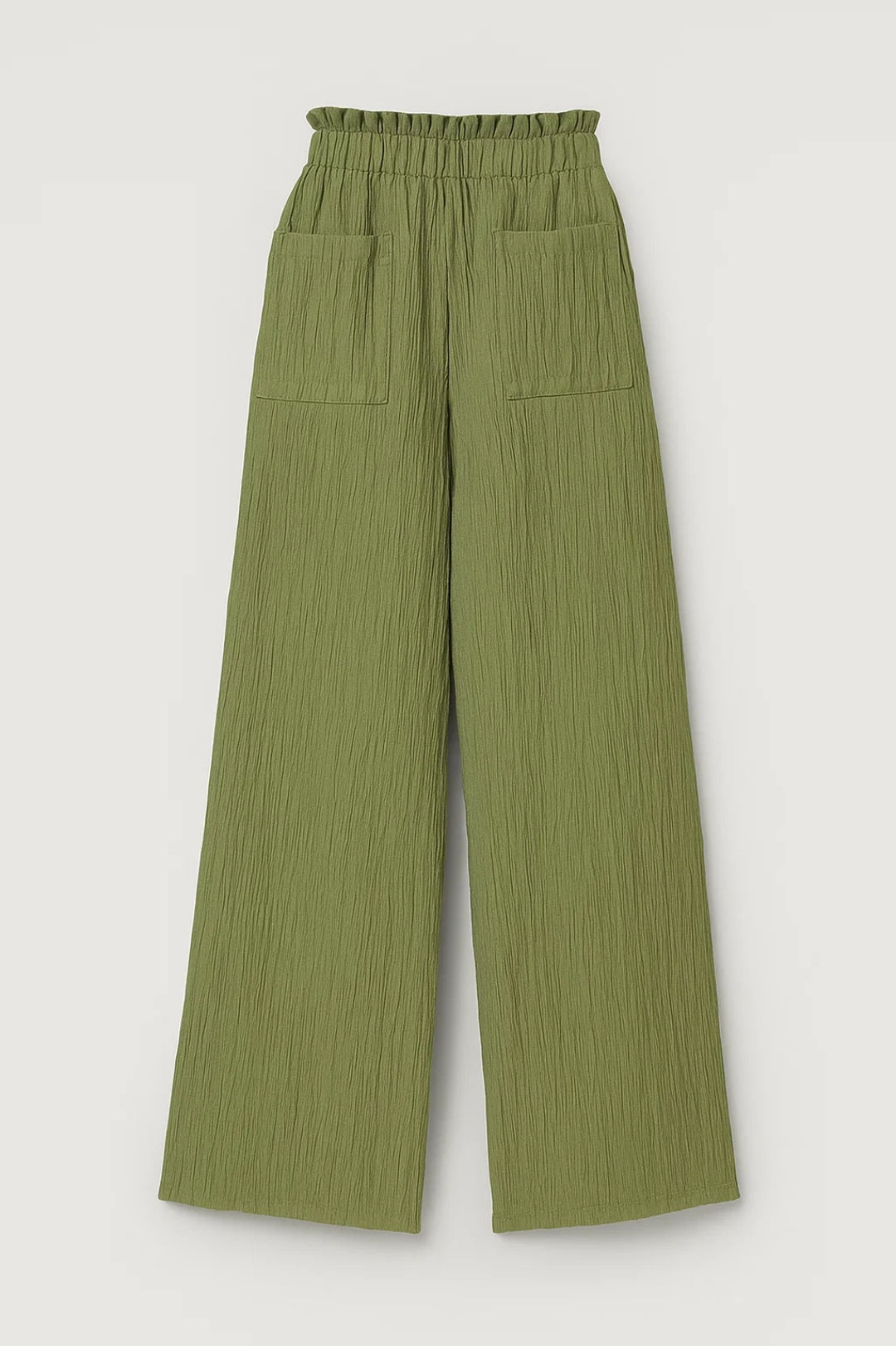 Pantalon Large à Taille Élastique | Confort et Style Décontracté | Noir, Beige, Vert