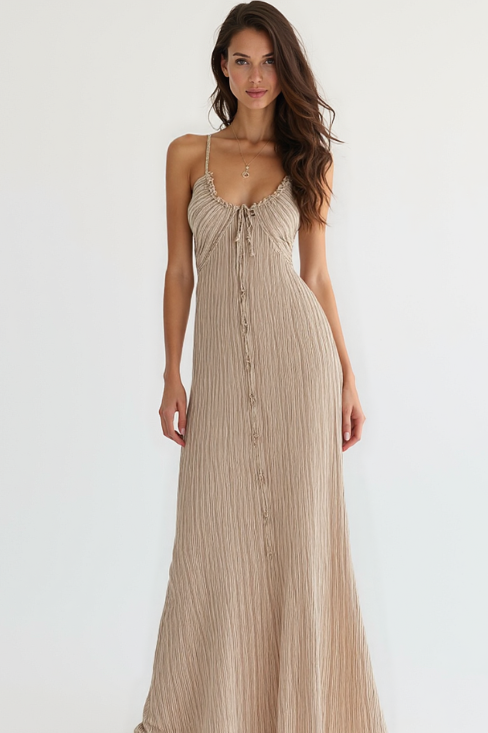 Robe Longue Femme | Bretelles Fines | Fluide et Bohème