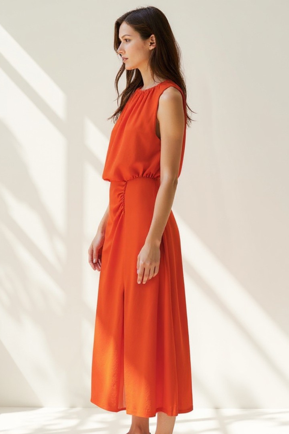 Robe Longue Femme | Fluide et Estivale | Taille Élastique Moderne