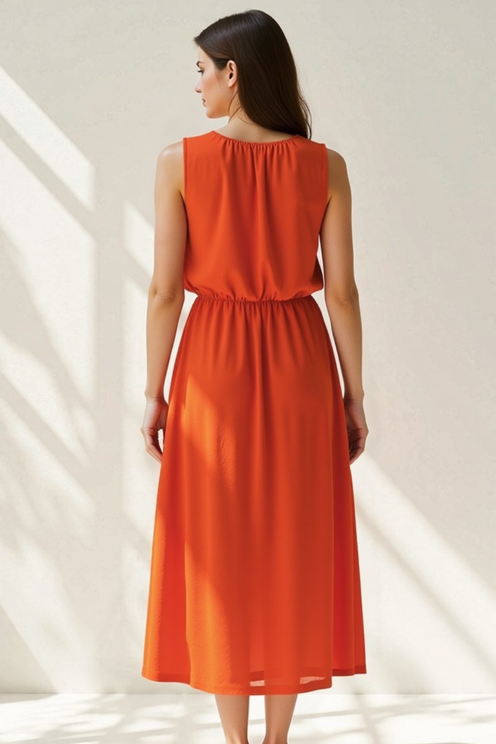 Robe Longue Femme | Fluide et Estivale | Taille Élastique Moderne