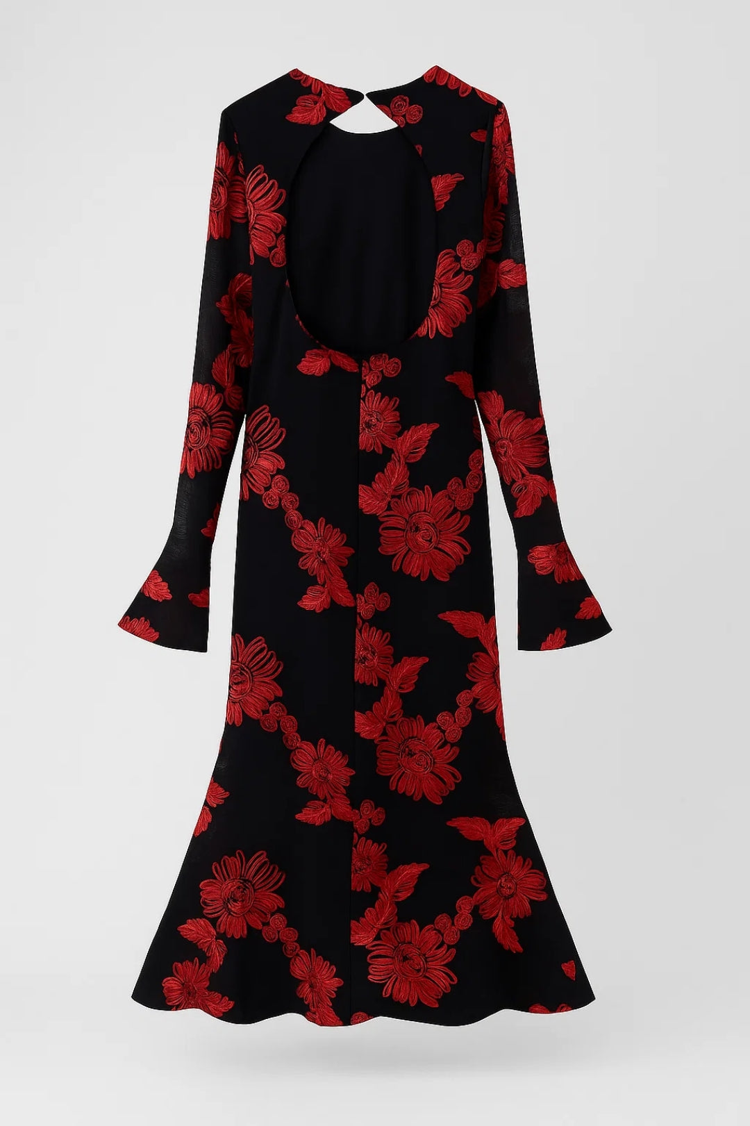 Robe Fleurie Élégante | Robe à manches longues pour femme | Fluide et Féminine