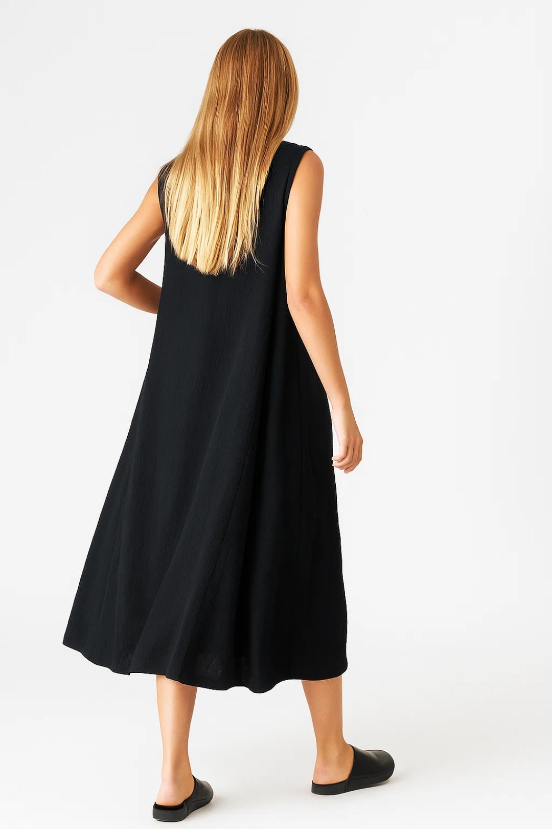Robe Longue Sans Manches en Lin | Lin Naturel | Confort Estival