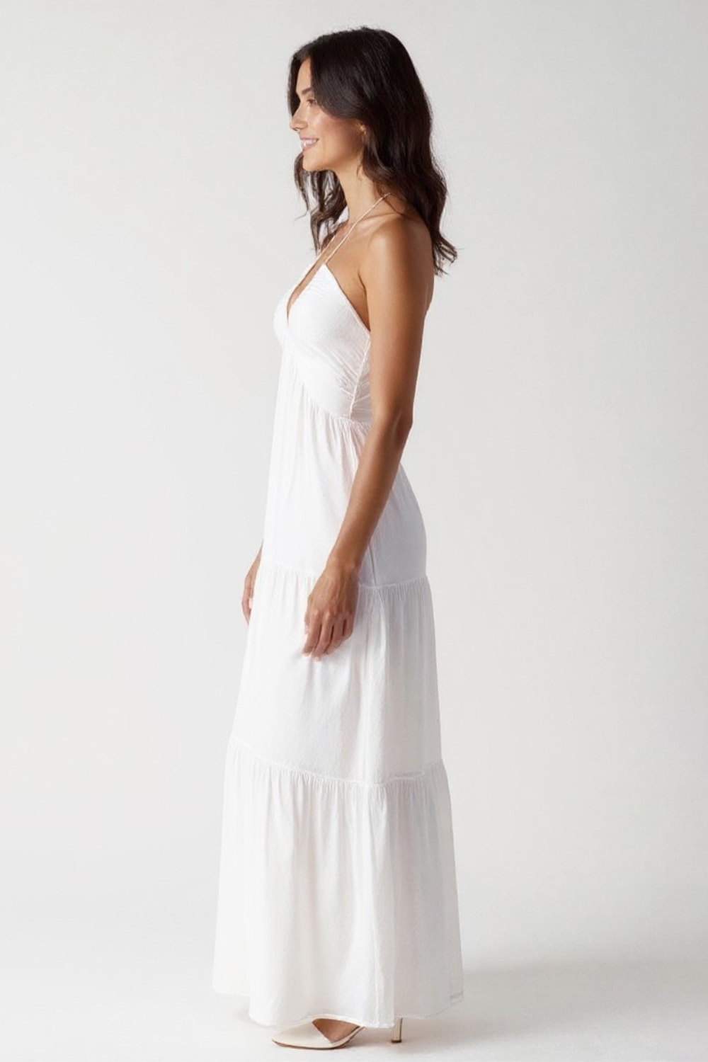 Robe Longue d’Été Femme | Bretelles Nouées | Tissu Léger Fluide