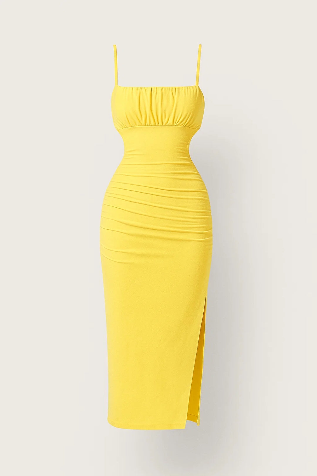 Robe Midi Ajustée Sans Manches | Fente Latérale | Look Estival Moderne