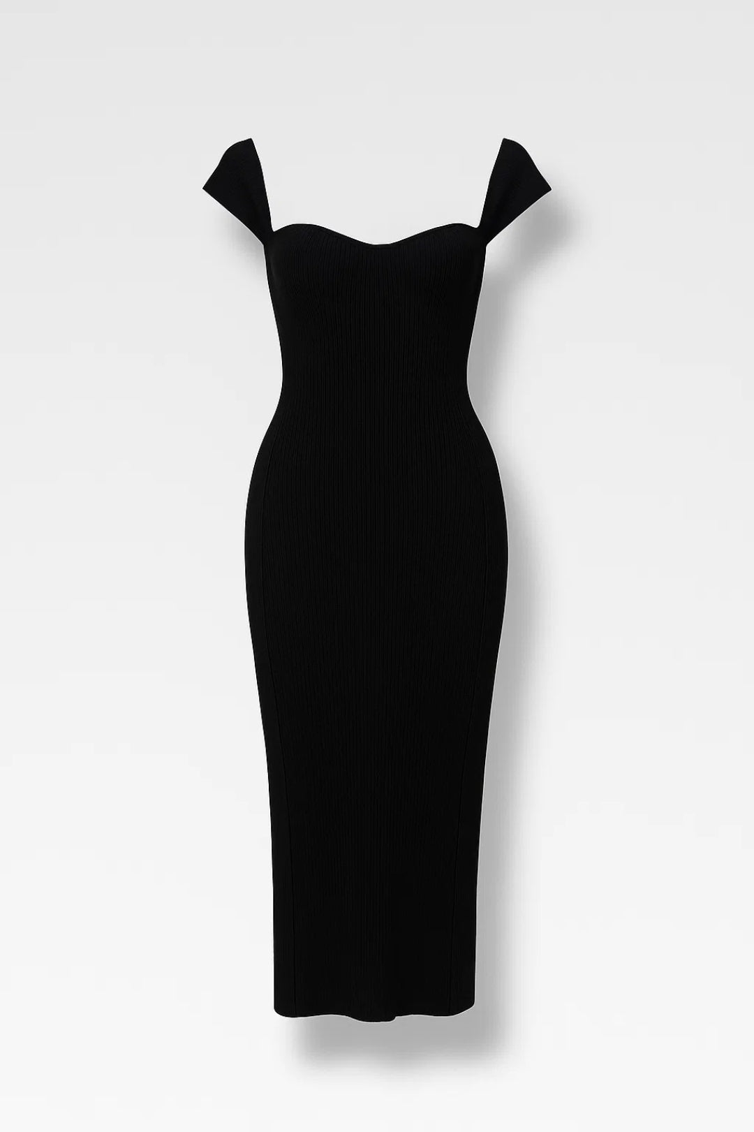 Robe Midi à Manches Courtes | Robe Élégante Près du Corps | Légère et Respirante