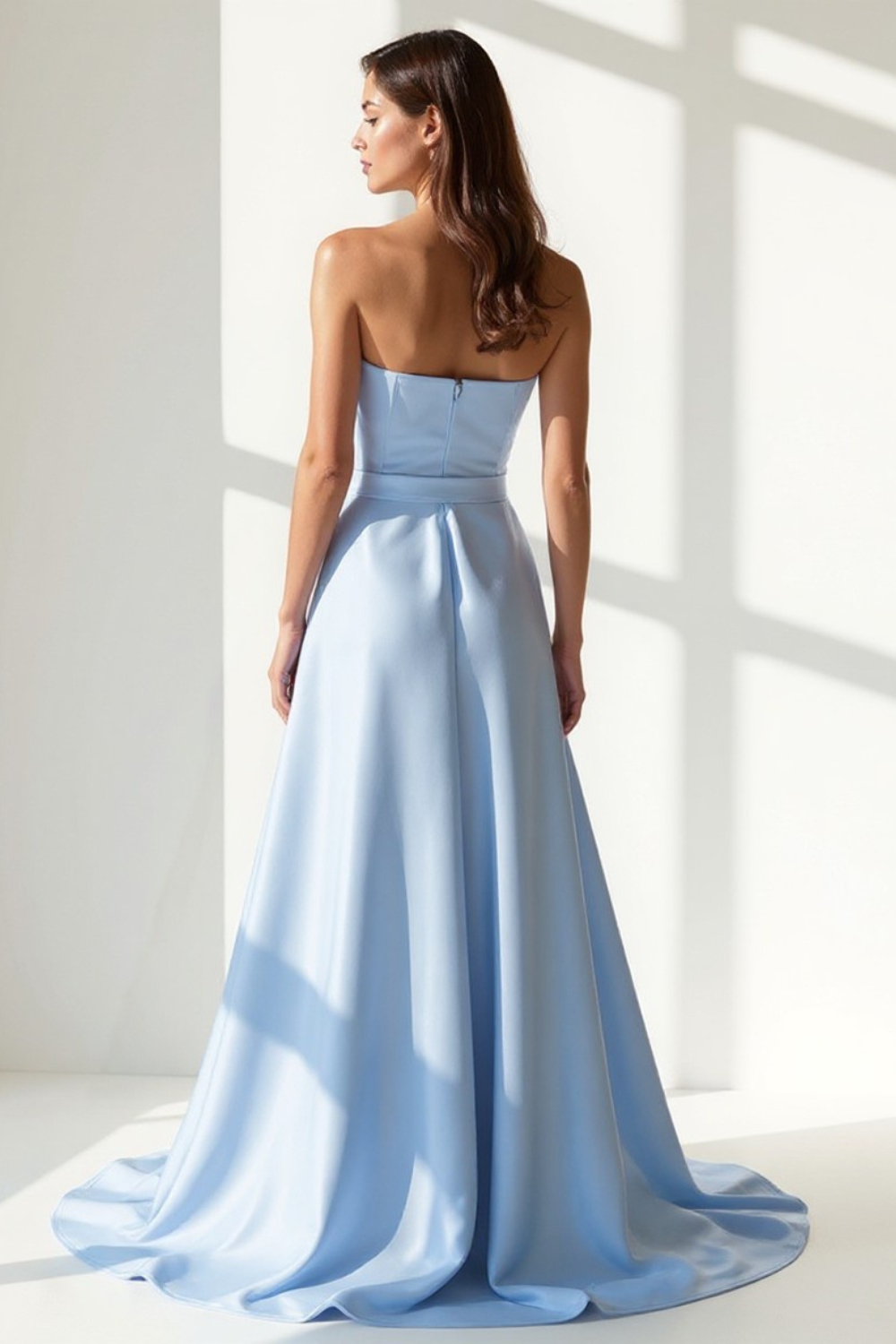 Robe de Soirée Femme | Éclat Satiné | Taille Cintrée Élégante
