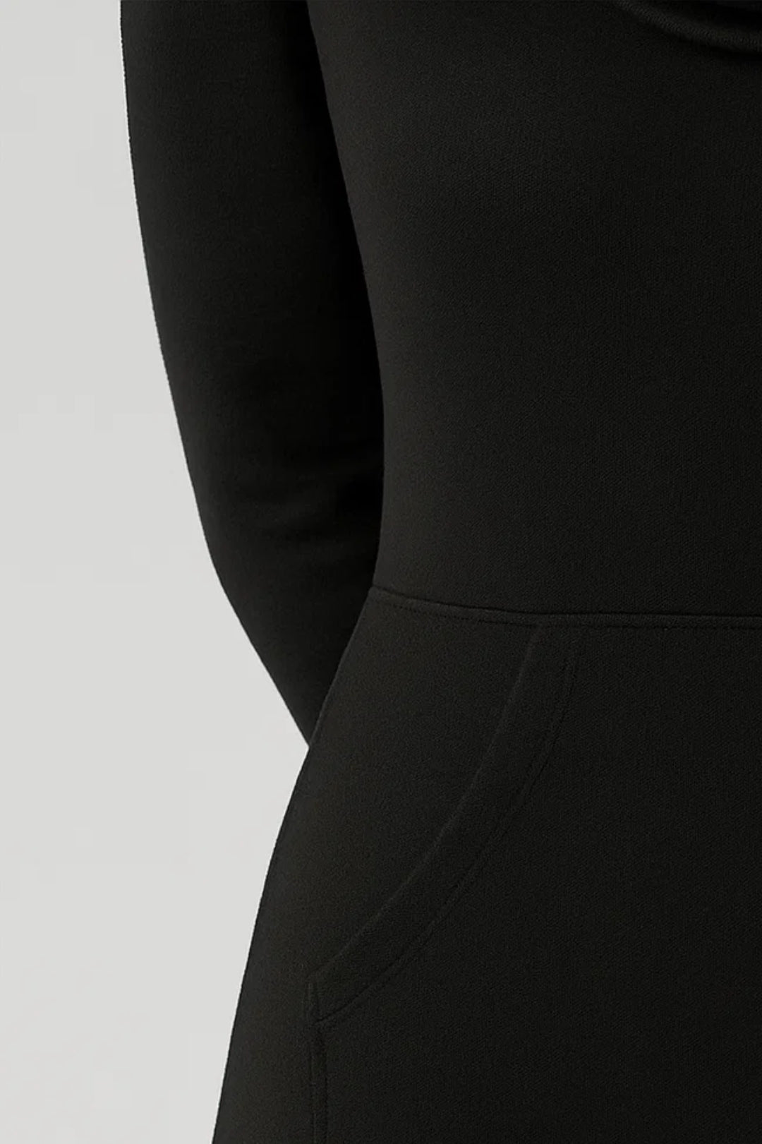 Robe longue à col bénitier | Robe à manches longues avec poches | Légère et respirante