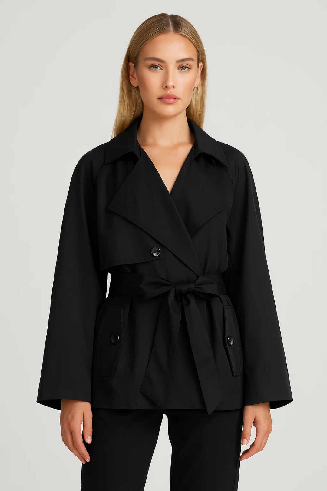 Trench Femme | ceinturé | coupe croisée moderne pour Mi-Saison