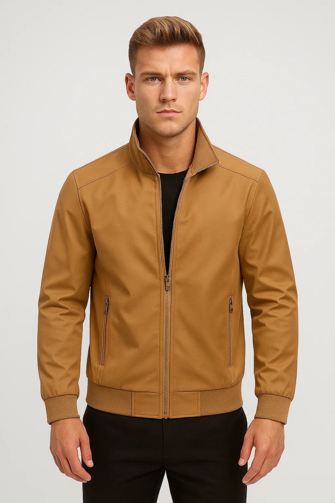 Bomber Homme - Col Montant Zip Poches Latérales | Casual Chic