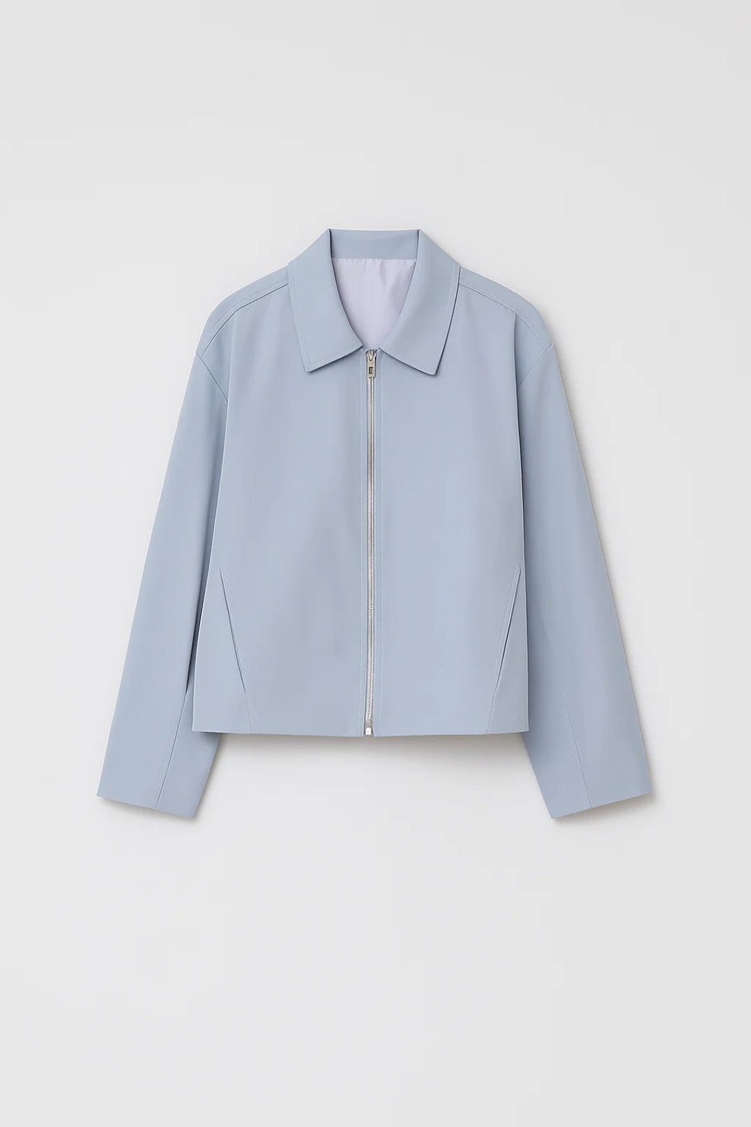 Veste courte zippée | Veste minimaliste pour femme | Légère et respirante