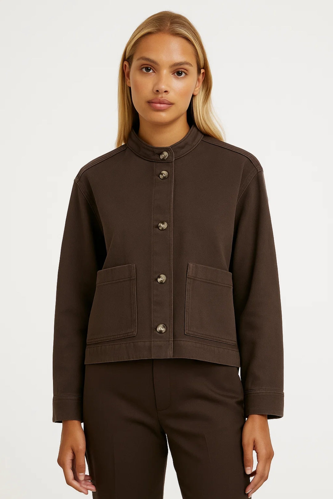 Veste droite boutonnée | Veste de mi-saison pour femme | Légère et respirante