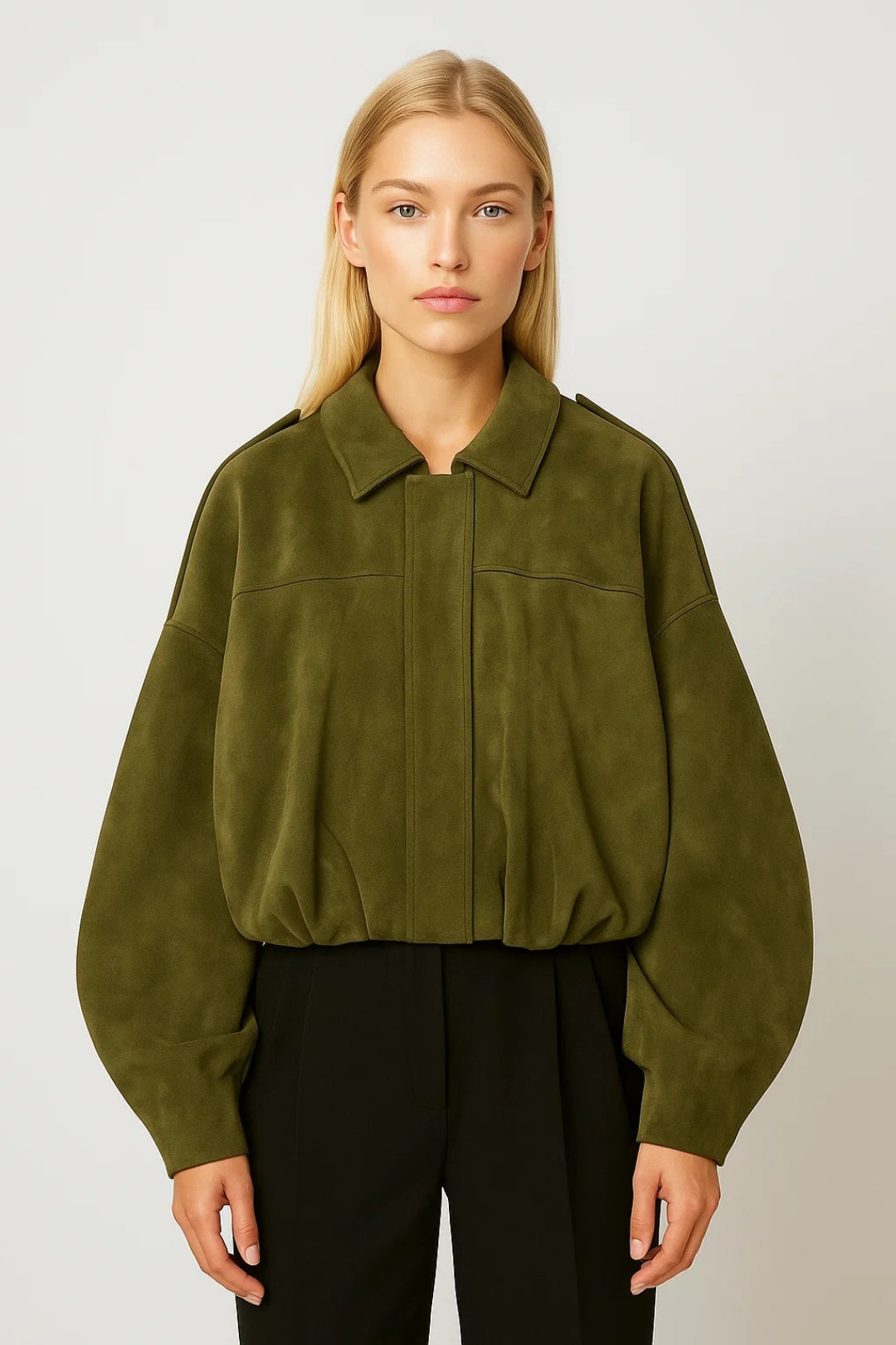 Vestes Tendance | Veste oversize structurée avec fermeture invisible | Moderne et Audacieuse