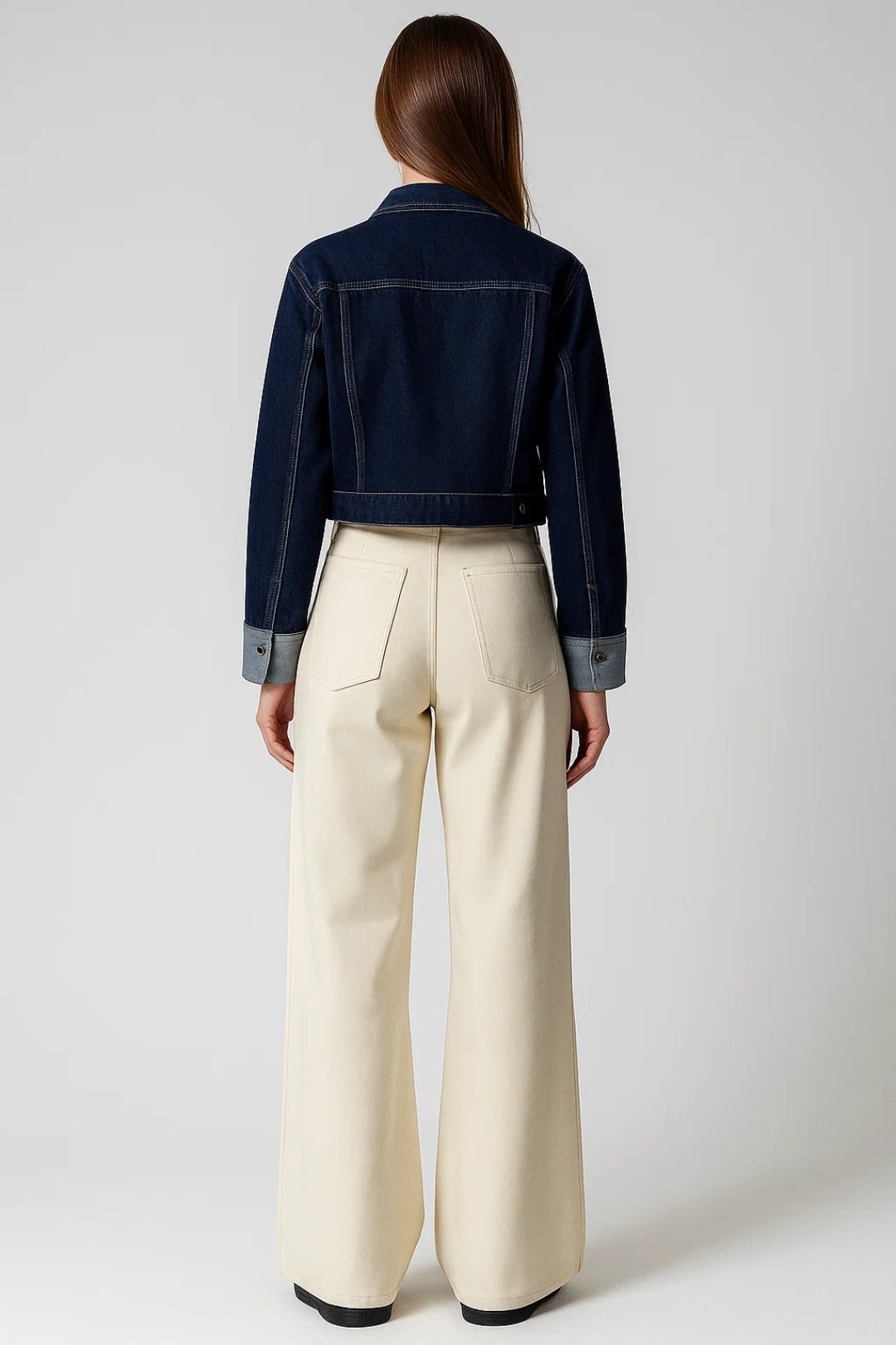 Manteau Court en Jean | Style Moderne et Polyvalent | Confort Quotidien
