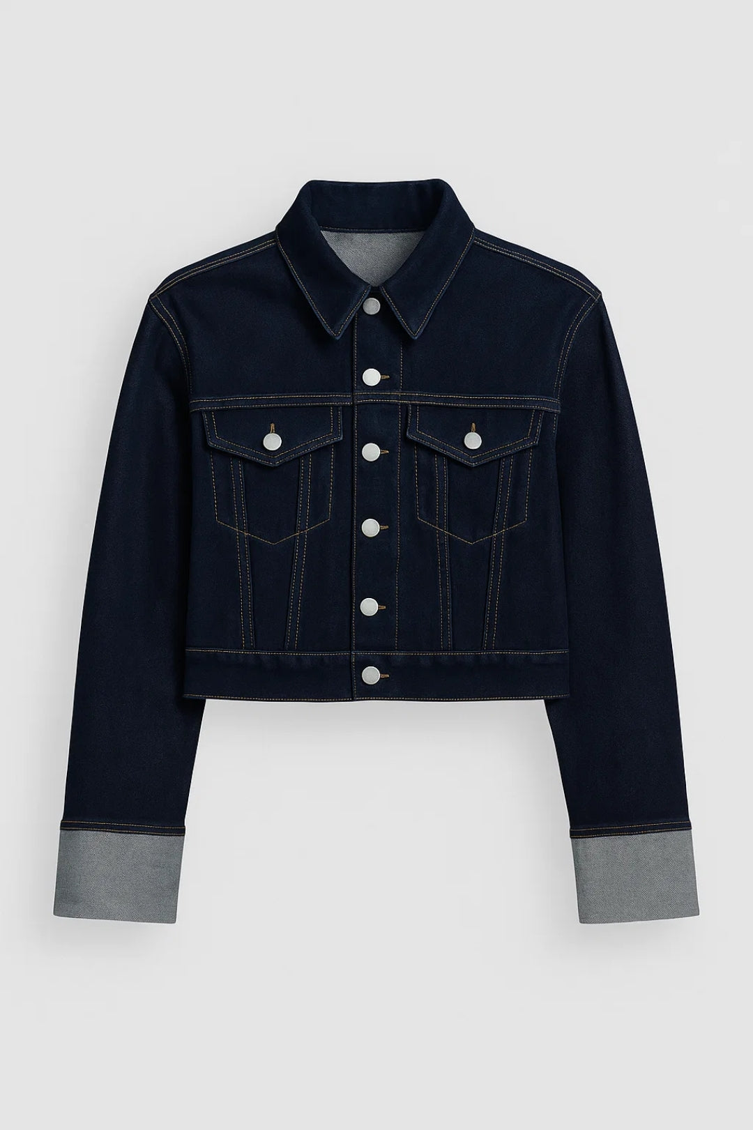 Manteau Court en Jean | Style Moderne et Polyvalent | Confort Quotidien