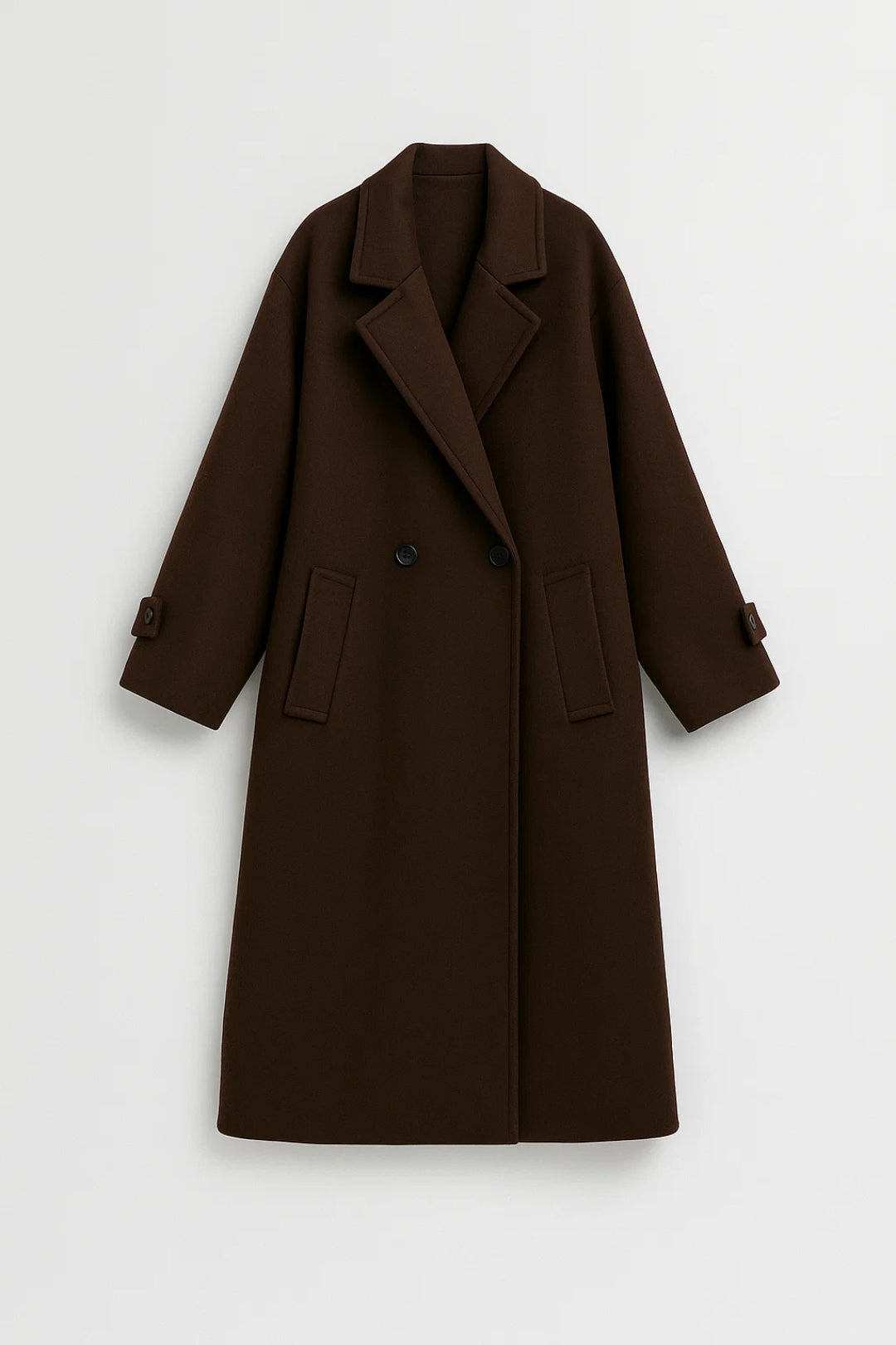 Manteaux Longs | Manteau oversize à double boutonnage femme | Élégance structurée pour l’hiver