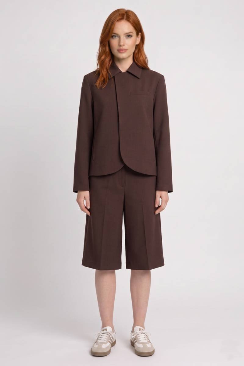 Ensemble Femme - Élégant Veste Culotte | Professionnel Chic