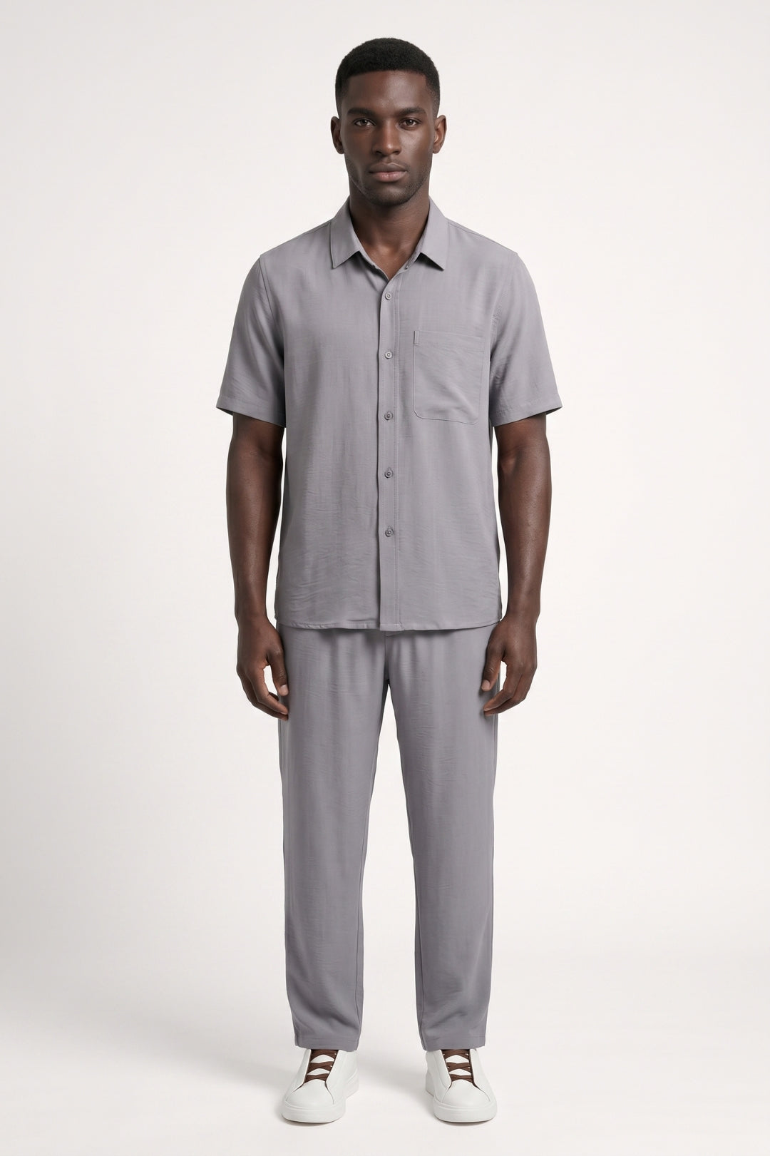 Ensemble Homme - Chemise Manches Courtes et Pantalon | Confort